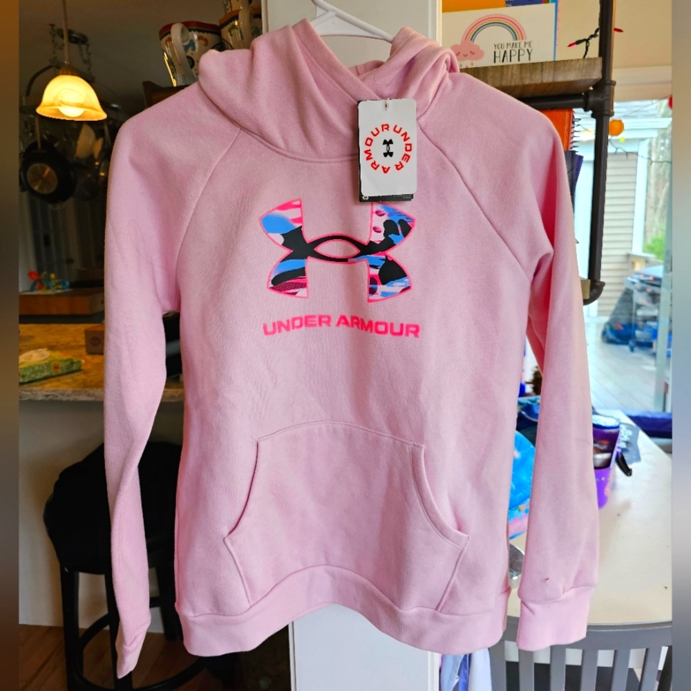 NWT Under Armour loose fit Rival fleece hoodie